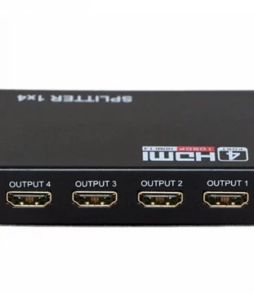 Hdmi Splitter 1x4 4 Port Full Hd Hub Repeater Amplifier V1.4 3d 1080p 1 In 4 Out